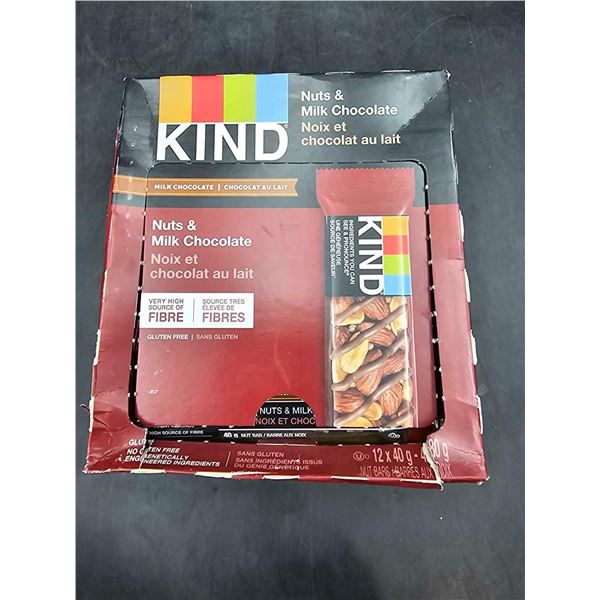 Kind Nuts & Milk Chocolate Bars (12 x 40g)