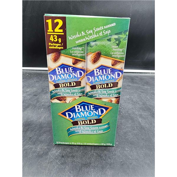 Blue Diamond Bold Wasabi & Soy Sauce Flavoured Almonds (12 x 43g)