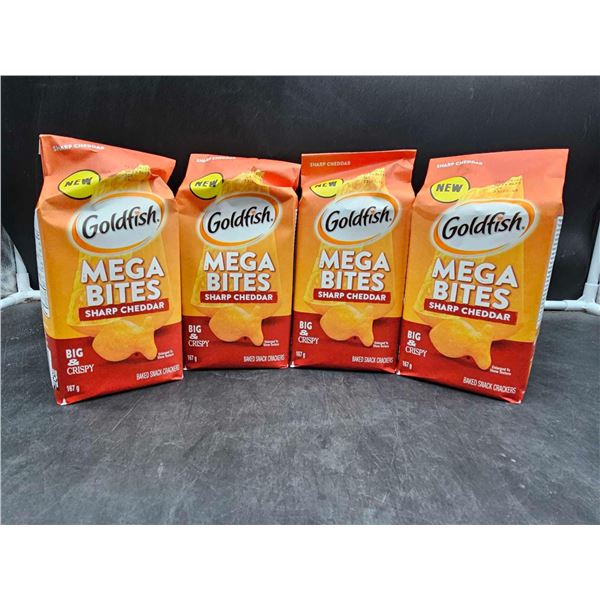 Goldfish Mega Bites Sharp Cheddar (4 x 167g)