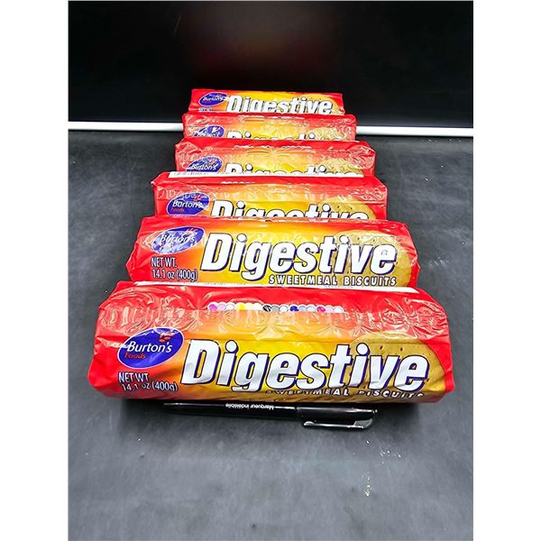Burton's Foods Digestive Sweetmeal Biscuits (6 x 400g)