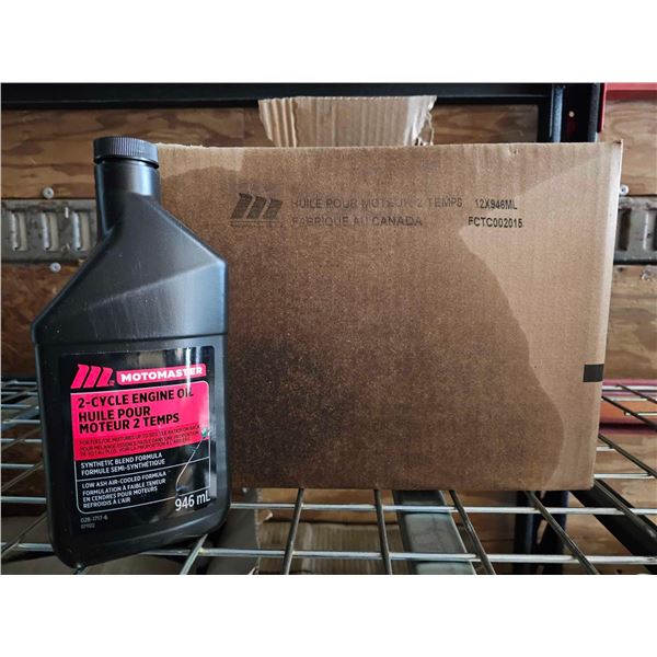 Motomaster 2-Cycle Engine Oil for Fuel Oil mixtures Up to 50/50 - Synthetic Blend 6x946ml