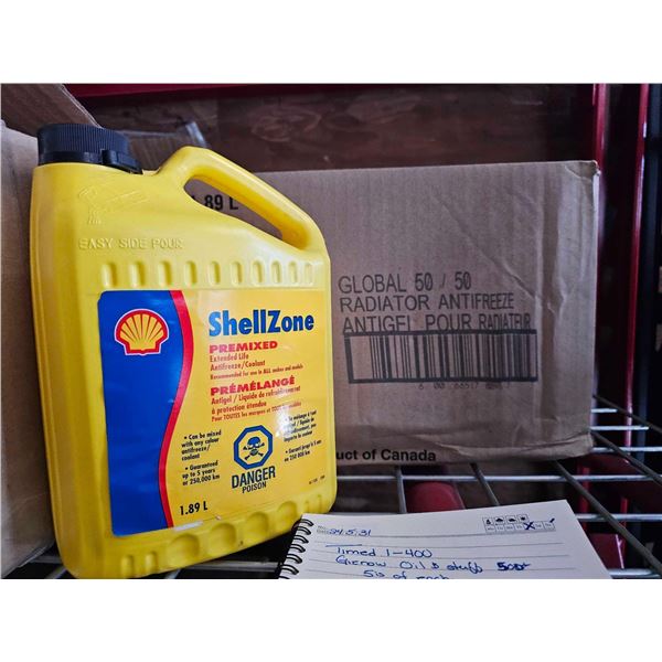 Shell Premixed Antifreeze/Coolant - Extended Life 4x1.89L