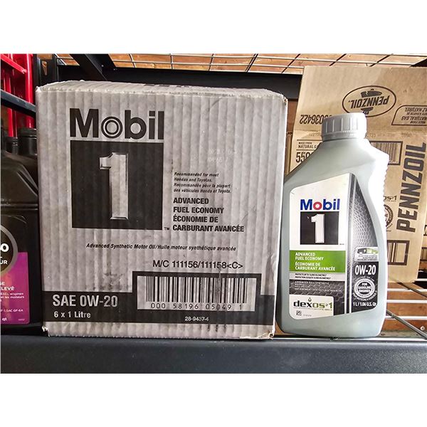 Mobil1 SAE 0W-20 Full Synthetic Motor Oil 6x1L