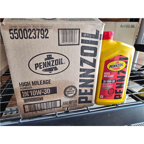 Pennzoil SAE 10W-30 High Mileage Motor Oil 6x946ml