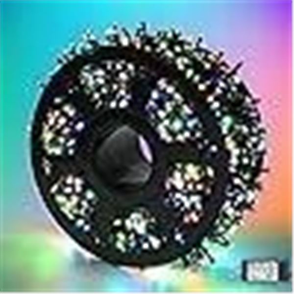 Quntis 82ft 1000 LED String Christmas Lights - Dark Green Wire Color Changing Cluster Christmas Tree
