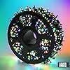 Image 1 : Quntis 82ft 1000 LED String Christmas Lights - Dark Green Wire Color Changing Cluster Christmas Tree