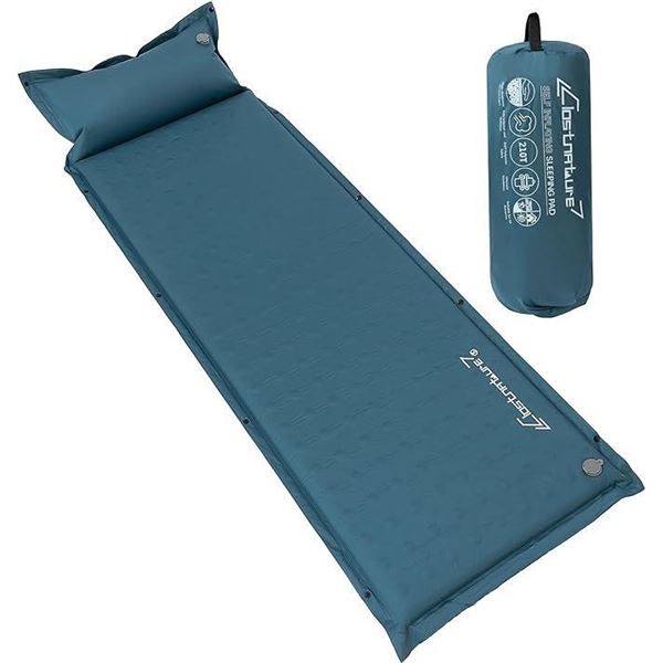 Clostnature Self Inflating Sleeping Pad for Camping- Inflatable Camping Pad for Backpacking, Lightwe