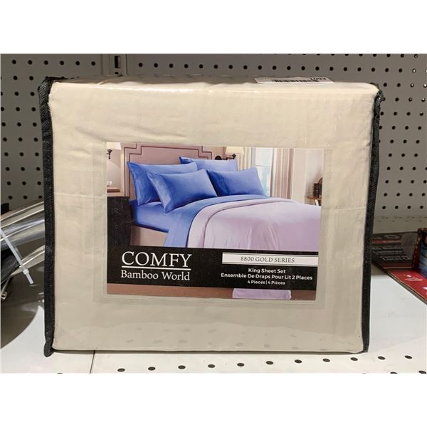 Comfy Bamboo World 8800 Gold Series King Sheet Set