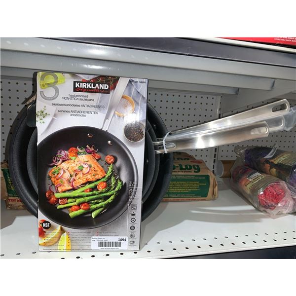 Kirkland Signature 3 piece Non-Stick Saute Pans