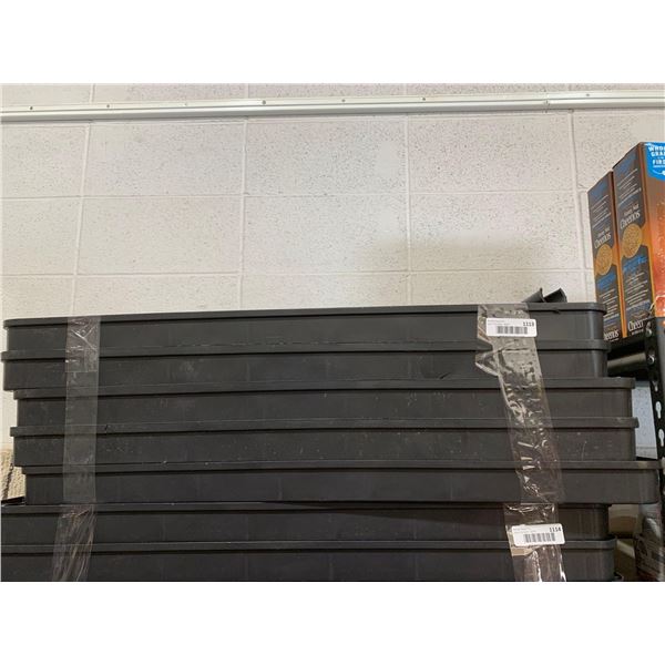 5 Tier Black Resin Shelving Unit 17.5" x 36"