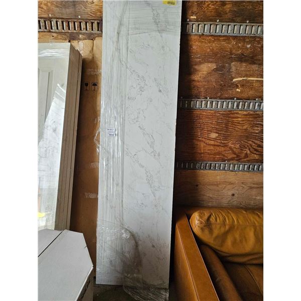 Marble Look Wood Counter Top 97"x25"x1"