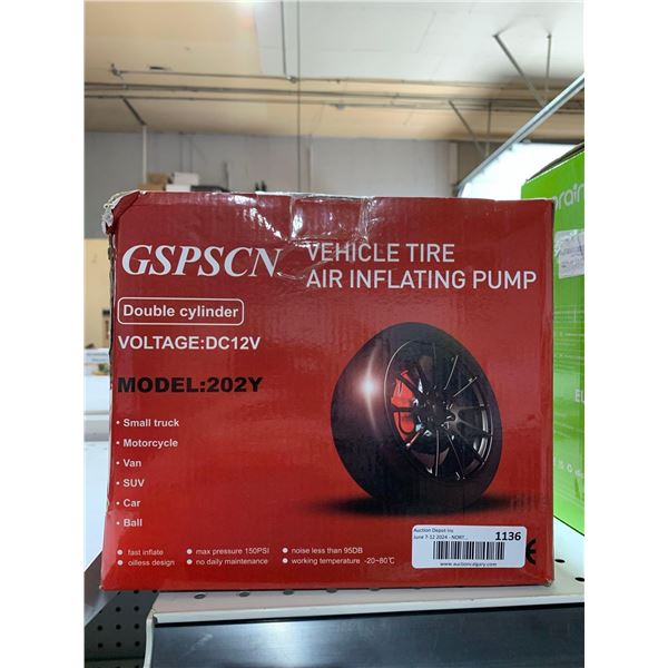 GSPSCN Vehicle Tire & Inflation Pump