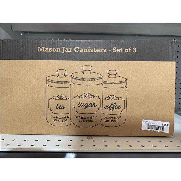 Mason Jar Canister Set of 3
