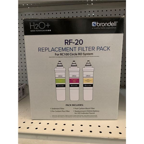 Brondell RF-20 Replacement Filter Pack