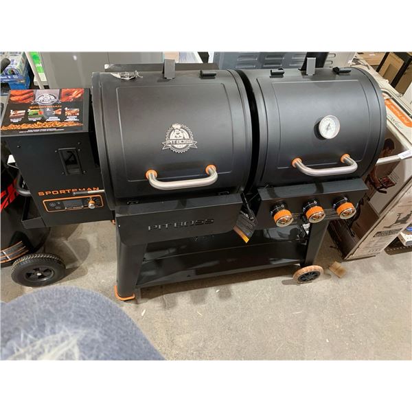 Pit Boss Sportsmen Wood Pellet & Gas Combo