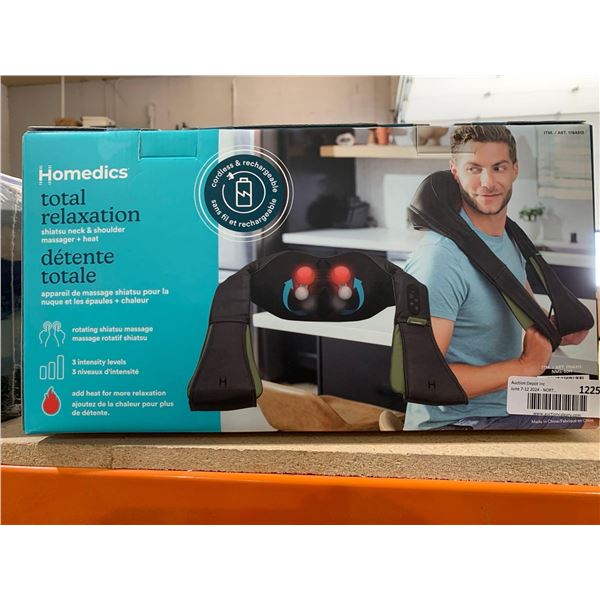 Homedics Total Relaxation Shiatsu Neck & Shoulder Massager + Heat