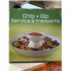 Image 1 : Chip + Dip 2 Piece Set 16" Chip Bowl 16oz Dip Bowl