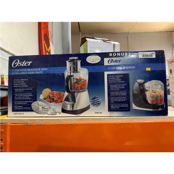 Oster 11 Cup Food Processor with Extra Large Food Chute