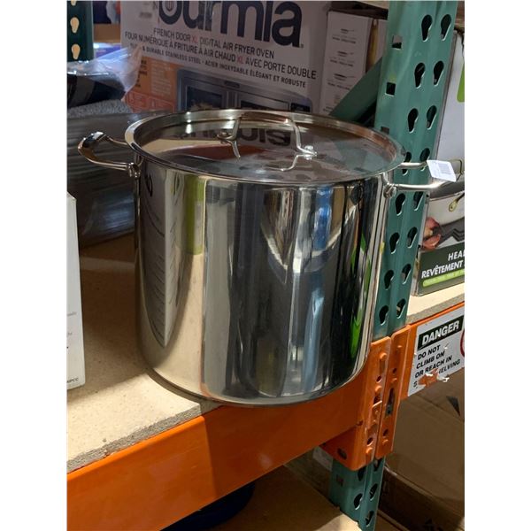 Professional Quality 15.1 L Stainless Steel Stock Pot