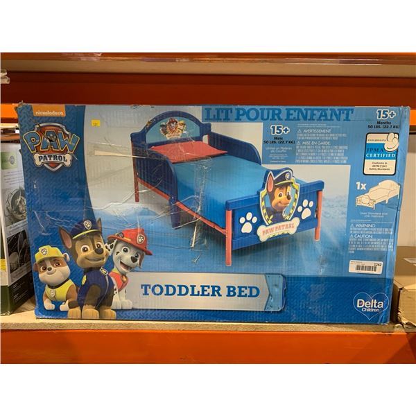 Paw Patrol Toddler Bed 15+ Months or 50Lbs Uses Standard Size Crib Mattress