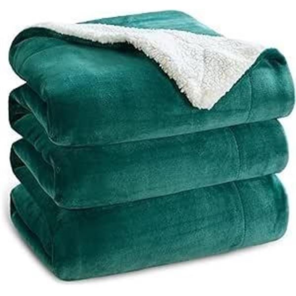Bedsure Sherpa Blanket B4 90x90 Green