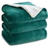 Image 1 : Bedsure Sherpa Blanket B4 90x90 Green