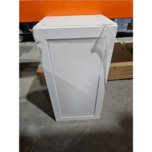 White Wall Cabinet  15Wx13Dx30"T