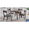 Image 1 : Bayside 5-piece Dining Set - Brown Wood Grain Finish