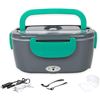 Image 1 : Electric Lunch Box 2 in 1, Lunch Box Electric 12 V / 220 V heatable Food Warmer Lunch Box with Pocke