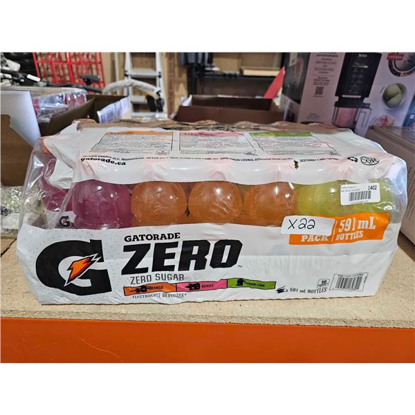 Gatorade Zero 22x 591ml - Assorted Flavors