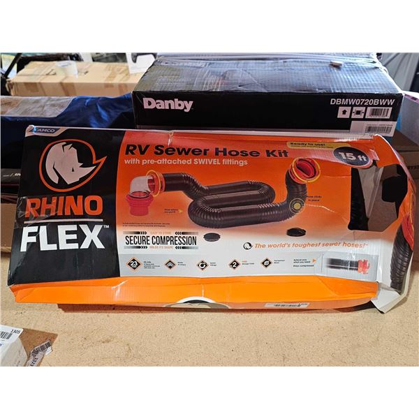 Rhino Flex RV Sewage Hose Kit - 15 feet