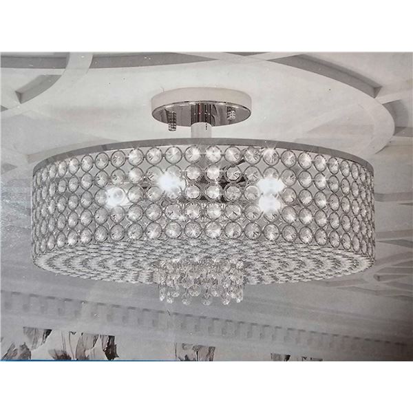 Ove Monaco Flush Mount LED Fixture 13.7x13.7x5.5"