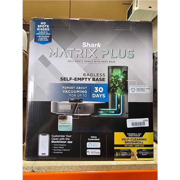 Shark Matrix Plue Bagless Self Empty Smart Vacuum