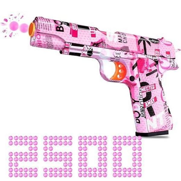 G-cock Crystal Bullet Series -Small Manual Gel Splatter Blaster Pistol For Orbeez, Gel Ball Blaster 