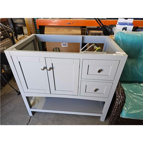 Freestanding  Light Gray Vanity Base  36x22x34"