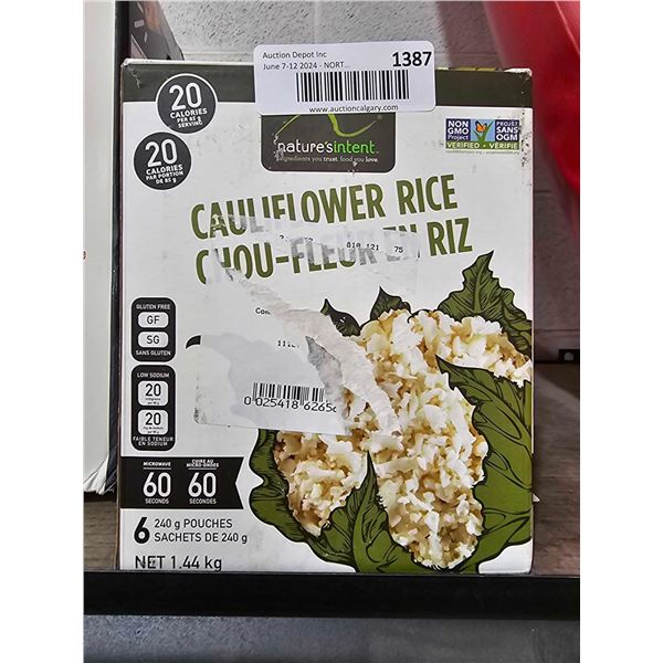 Nature's Intent Cauliflower Rice 6x240g
