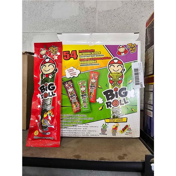 Big Roll Roasted Seaweed Snacks - Assorted Flavors 54 Count