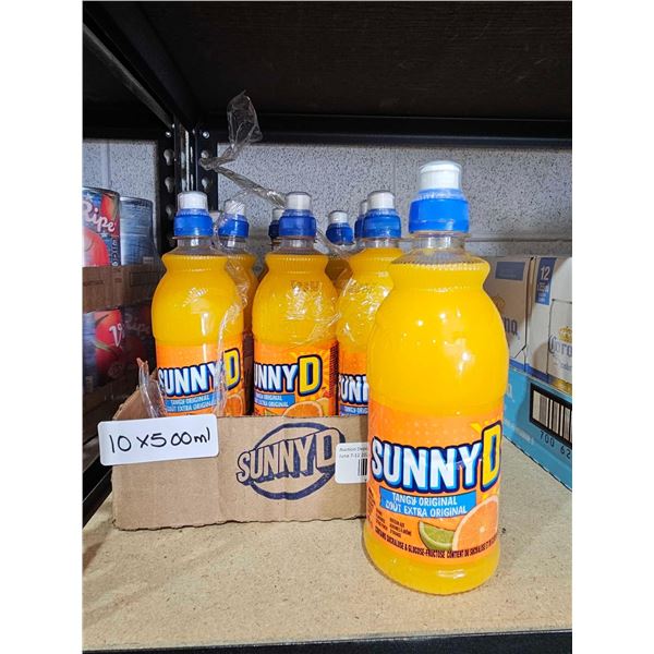 Sunny D Tangy Orange  Drink 10x500ml