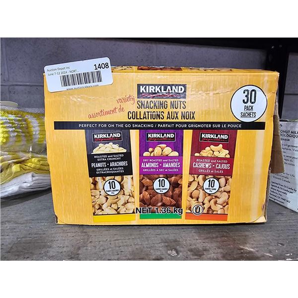 Kirkland Snacking Nuts - Assorted Nuts 30 Packs - 1.36Kg