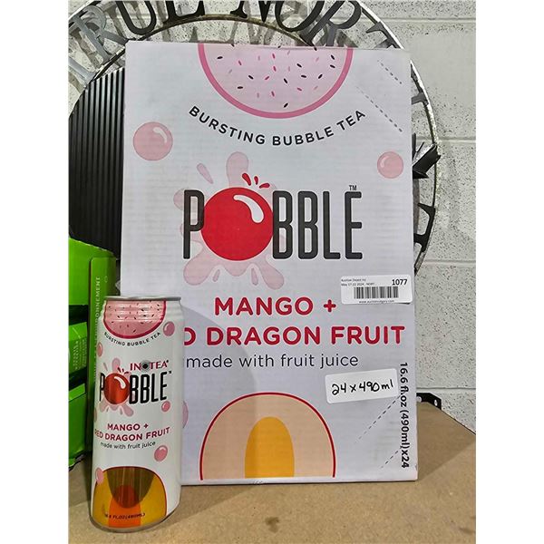 Pobble mango Bubble Tea 24 x 490ml