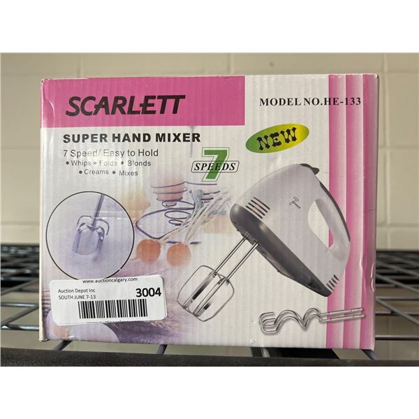 Scarlett 7 speed super hand mixer