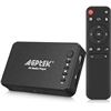 Image 1 : AGPTEK Updated 4K@30hz HDMI TV Media Player with HDMI/AV/VGA Output, Digital MP4 Player for 14TB HDD