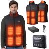 Image 1 : Soleilwear Heated Vest for Men, 9 Heating Zones Rechargeable Heating Vest Battery, Outdoor Motorcycl