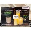 Image 1 : Flameless LED mood candles, pack of 3