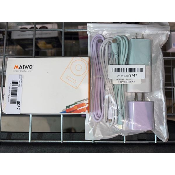 Lot of SSD Enclosure and 3 Lightening Cables