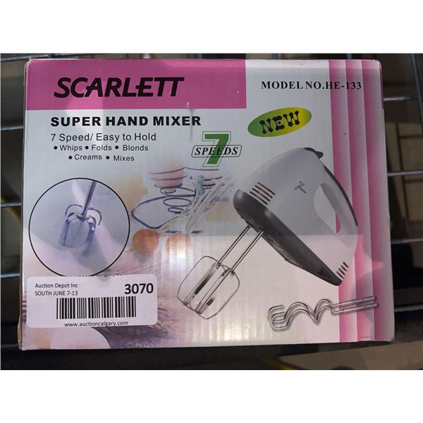 Scarlett 7/speed Super hand Mixer