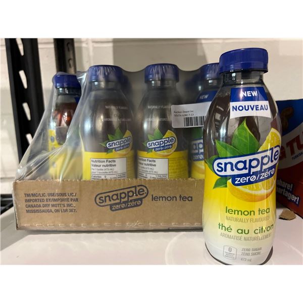 Snapple zero lemon tea naturally flavoured 12 x 473 mL