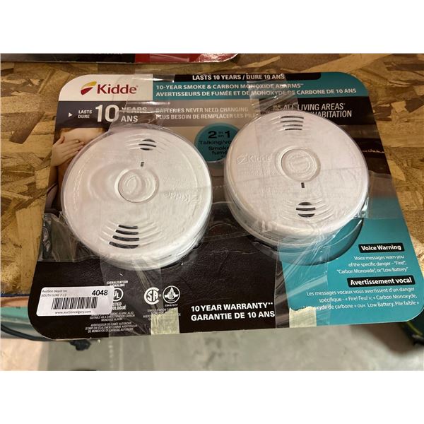 Kidde 10 Year Smoke & Carbon Monoxide Alarm 2 Pack