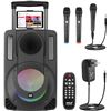 Image 1 : PyleUsa 8’’ Portable PA Speaker System - Wireless BT Streaming PA & Karaoke Party 