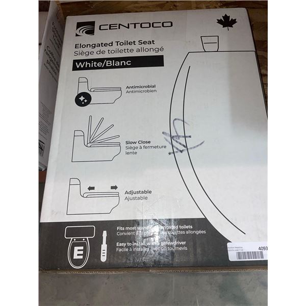 Centoco White Elongated Toilet Seat